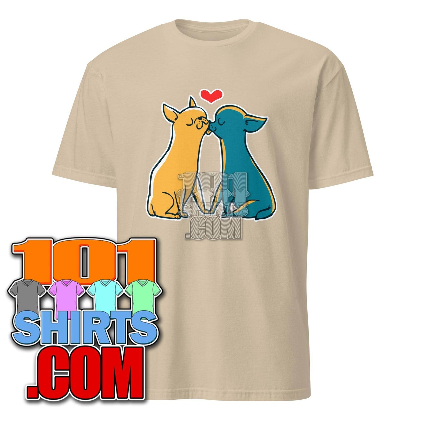 Chihuahua Kisses - Cute Dog Love T-Shirt - 101SHIRTS