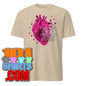 Broken Red Crystal Heart Love T-Shirt - Unique Geometric Love Design Art Tee - 101SHIRTS