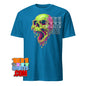 Neon Melty Skull T-Shirt Slime Green Pink Horror Graphic Tee