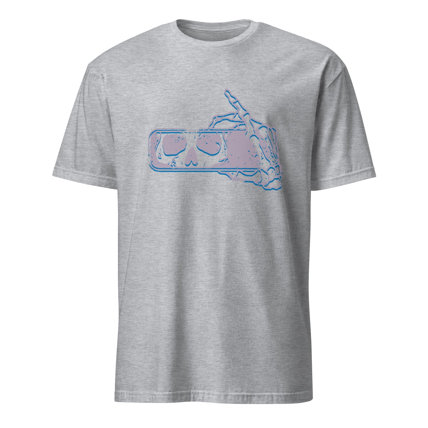 Don't Look Back Skull Rear View Mirror Art Vintage Tee Shirt T-Shirt