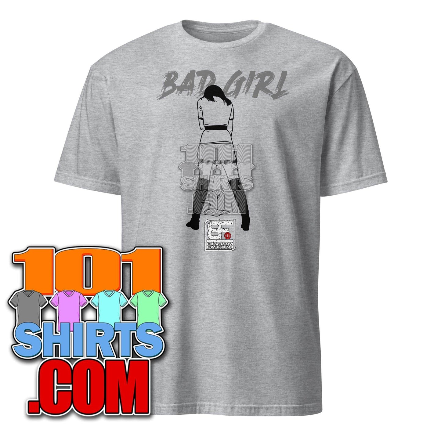 Bad Girl Party like a Man peeing standing Cool Art Design Booomfashion Unisex T-Shirt - 101SHIRTS