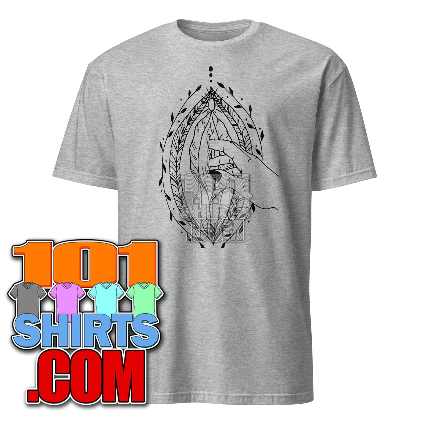 Vagina Vulva Fingers Feminist Sexological BodyWork Art T-Shirt T-Shirt - 101SHIRTS