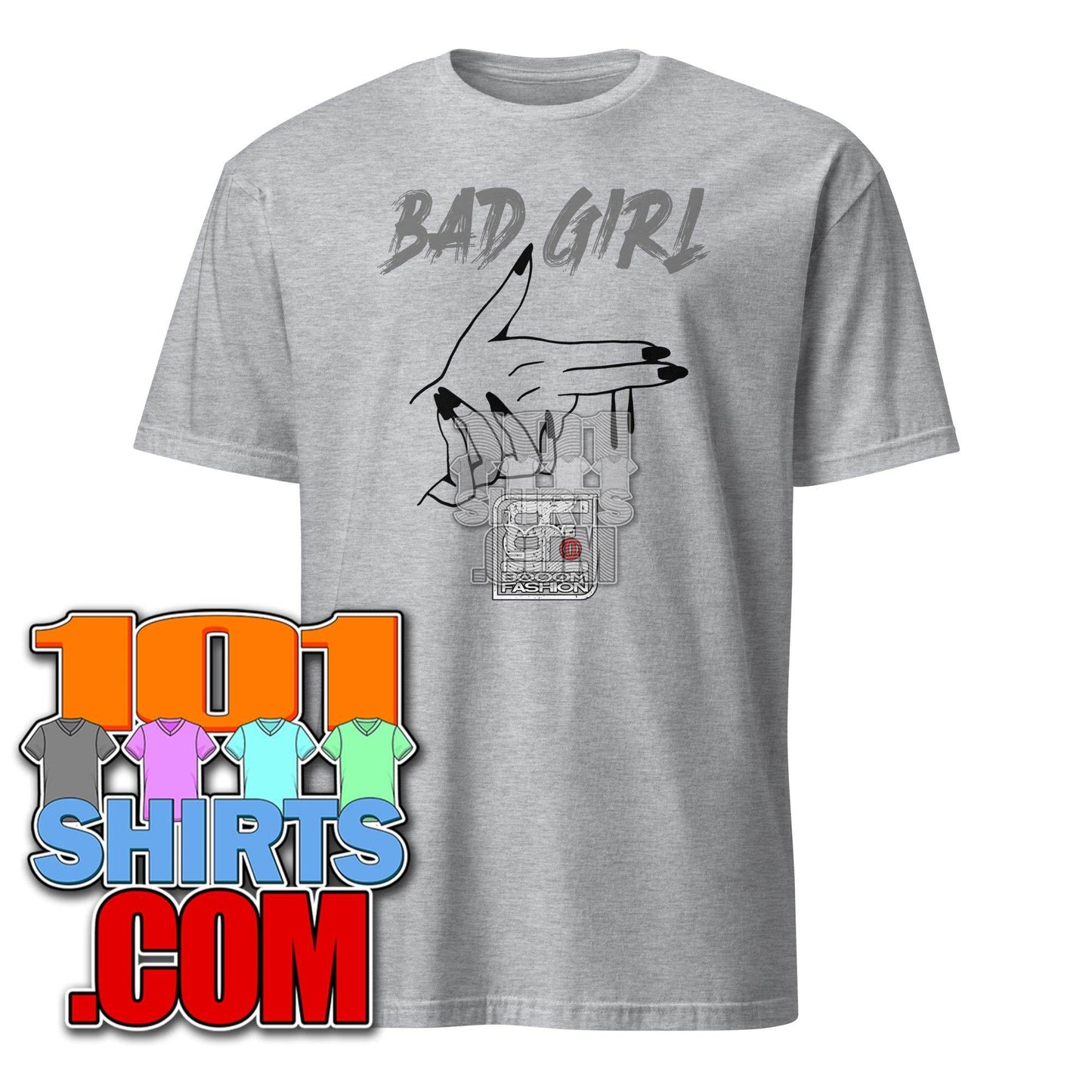 Bad Girl Hand Pistol Two Fingers Art Design Booomfashion Unisex T-Shirt - 101SHIRTS