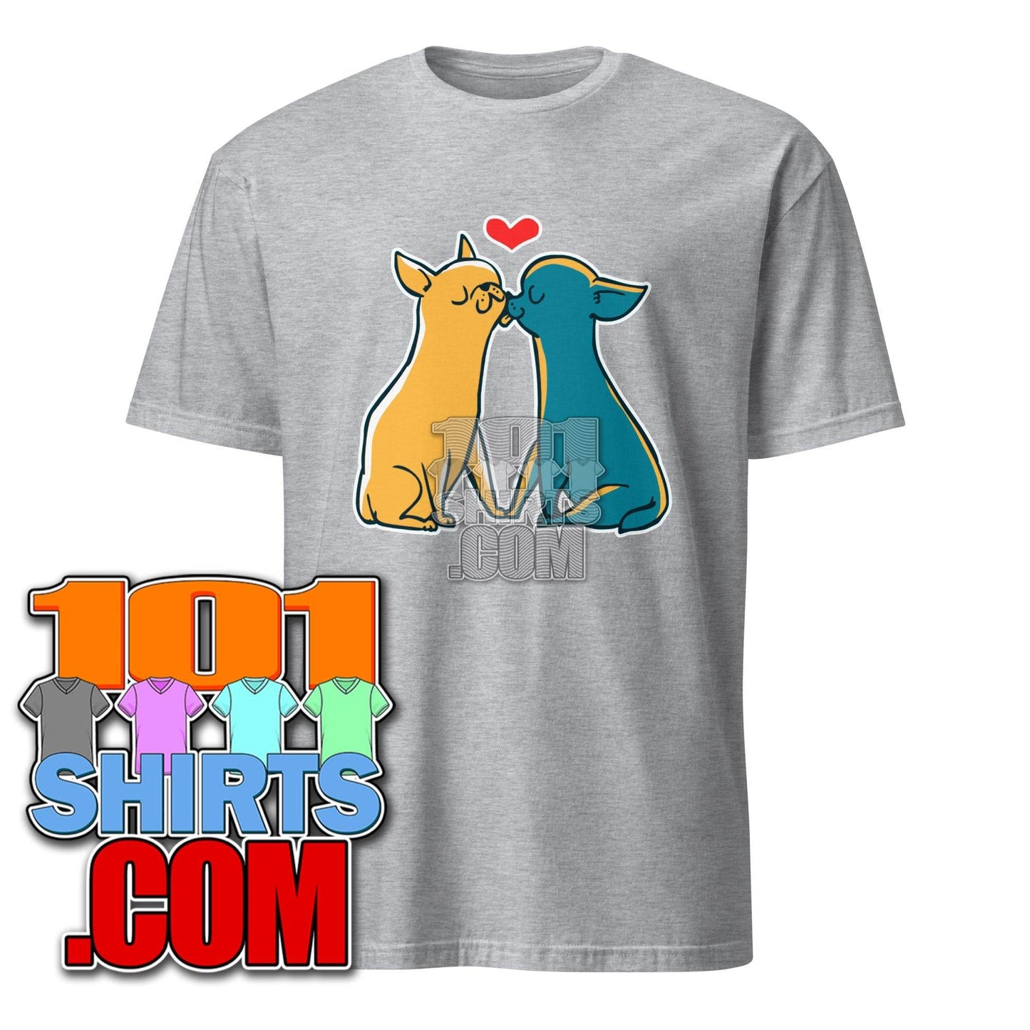 Chihuahua Kisses - Cute Dog Love T-Shirt - 101SHIRTS