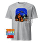 Bigfoot & Alien Campfire T-Shirt – Where Cryptozoology Meets the Cosmos! Tee - 101SHIRTS