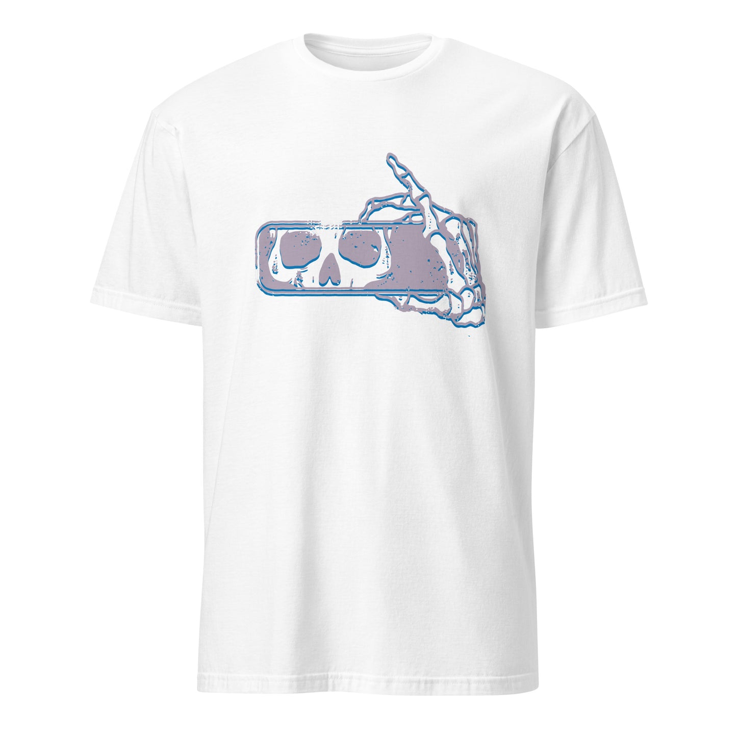 Don't Look Back Skull Rear View Mirror Art Vintage Tee Shirt T-Shirt