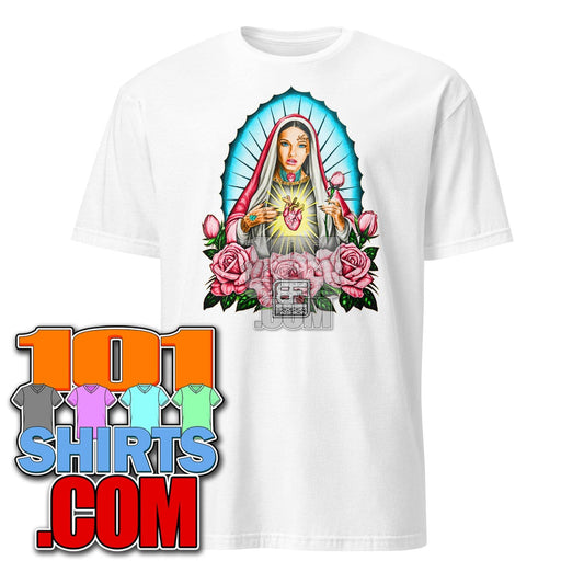 Booomfashion Goth Virgin Mother Mary Retro Art T-Shirt - 101SHIRTS