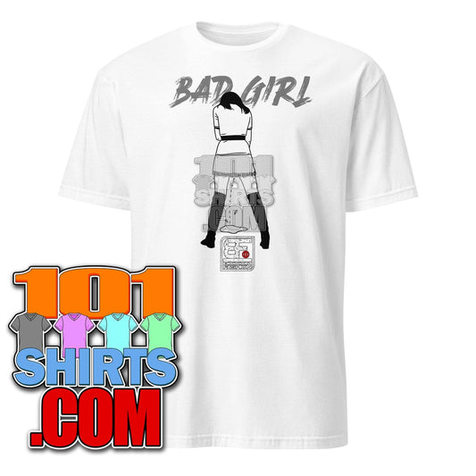 Bad Girl Party like a Man peeing standing Cool Art Design Booomfashion Unisex T-Shirt - 101SHIRTS