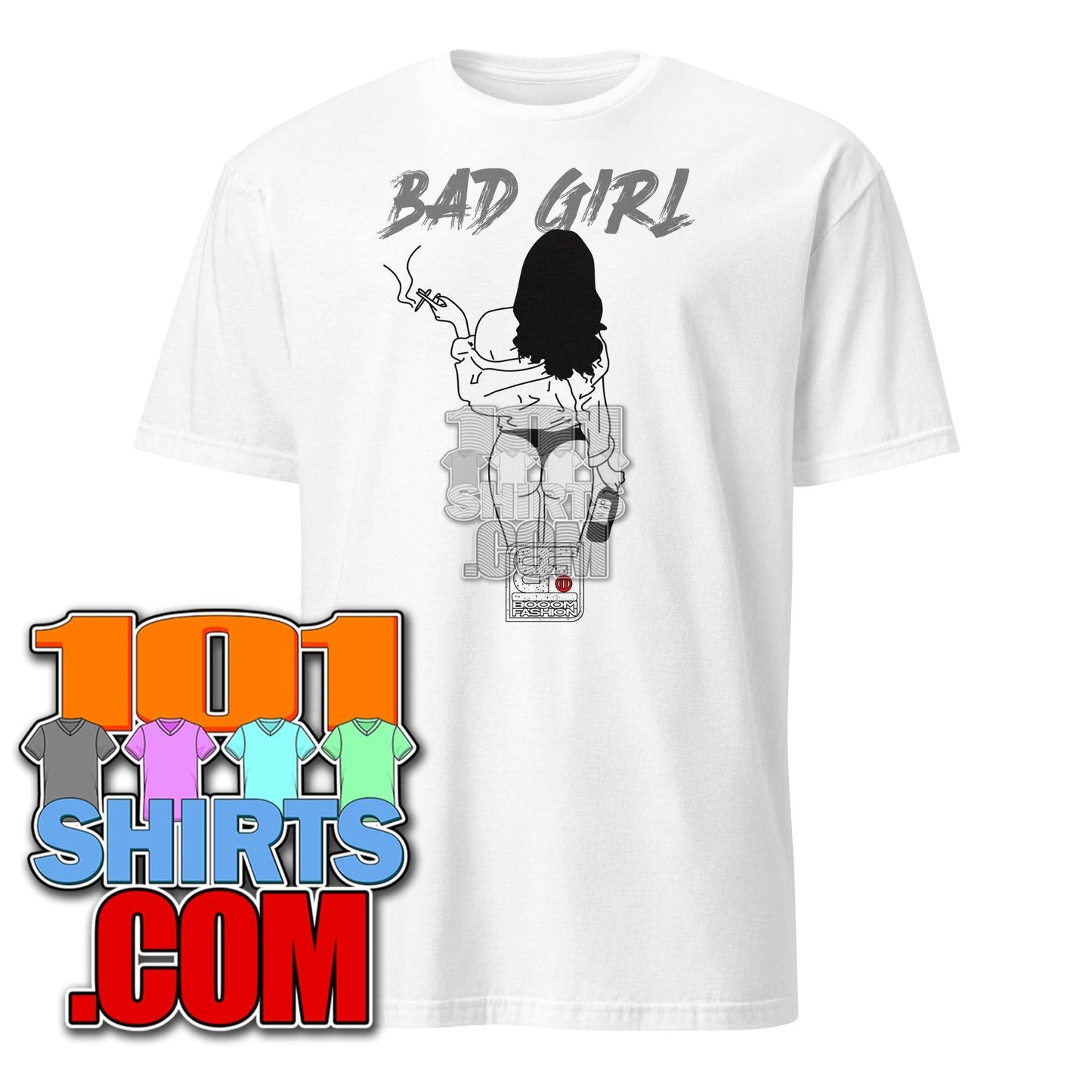 Bad Girl Party Smoking and Drinking Cool Art Design Booomfashion Unisex T-Shirt - 101SHIRTS