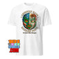 American Made with Mexican Parts Lucha Libre Mask T-Shirt - Patriotic USA Mexico Wrestling Tee - 101SHIRTS