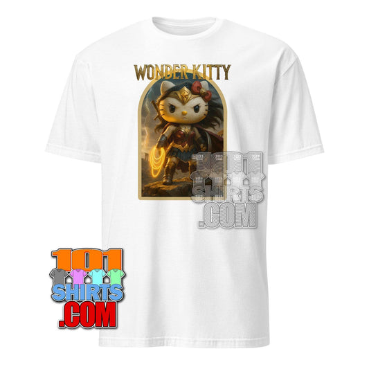 Wonder Kitty T-Shirt: Hello Kitty Wonder Woman Mashup - Embrace Your Inner Amazon! Funny Tee - 101SHIRTS