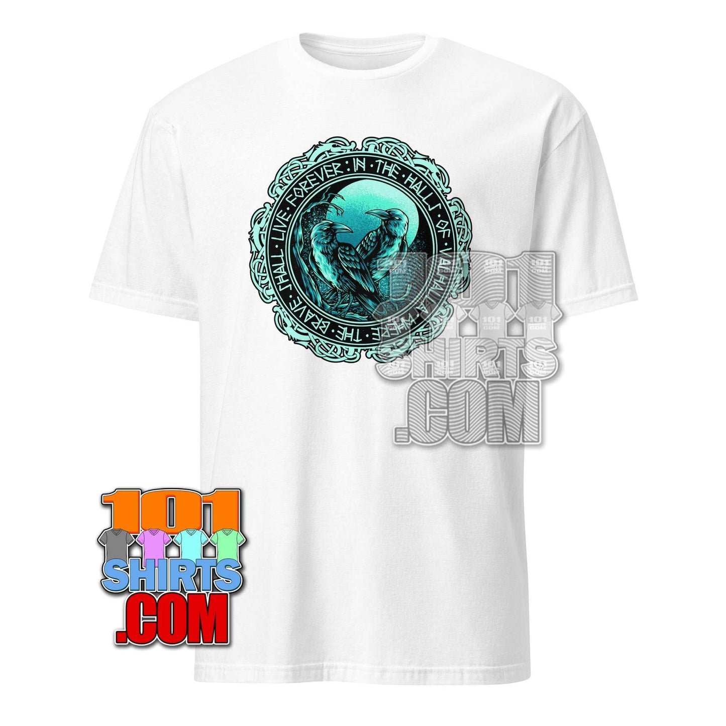 Valhalla Ravens T-Shirt | Viking & Norse Mythology Tee | Odin's Ravens Huginn & Muninn Design | Gift for Pagan & Celtic Fans - 101SHIRTS