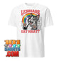 Lesbians Eat What T-Shirt Funny LGBTQ Cat Rainbow Graphic Tee