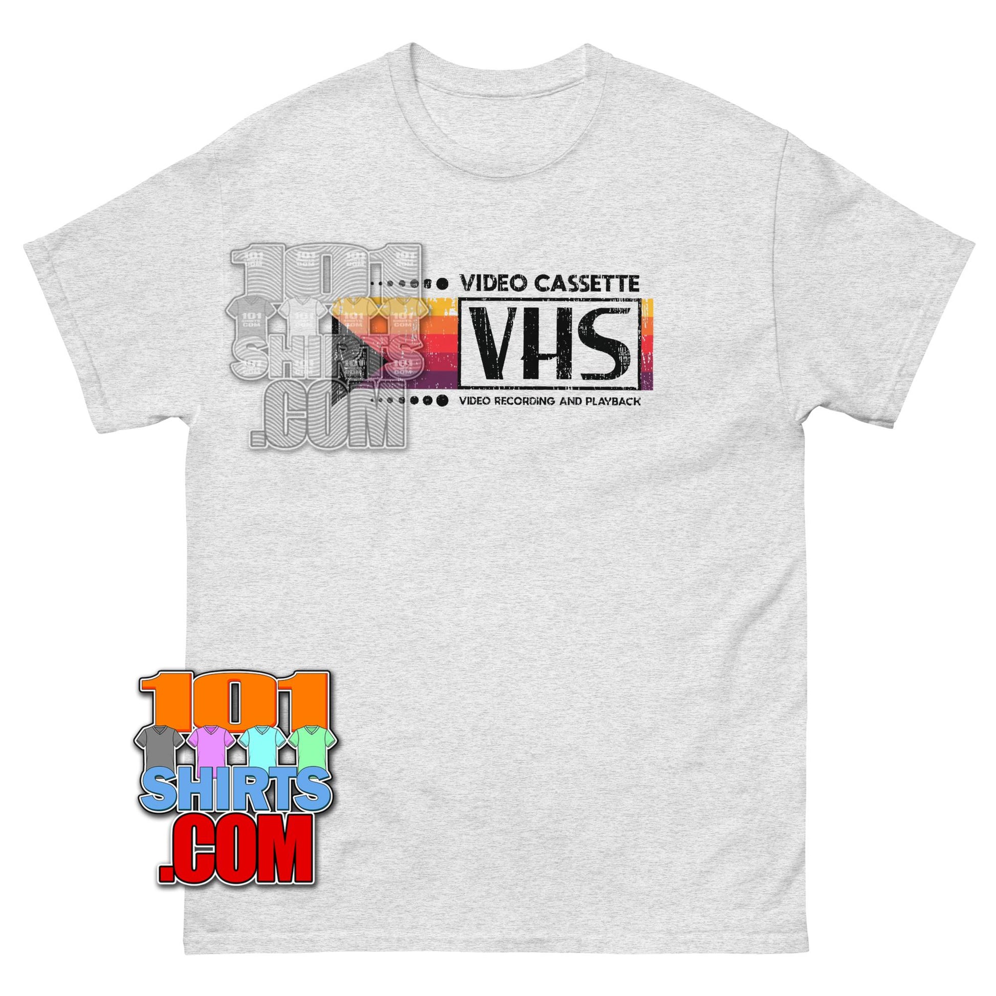 VHS Video Cassette Retro 80s 90s Vintage Gift T-Shirt Throwback Tee