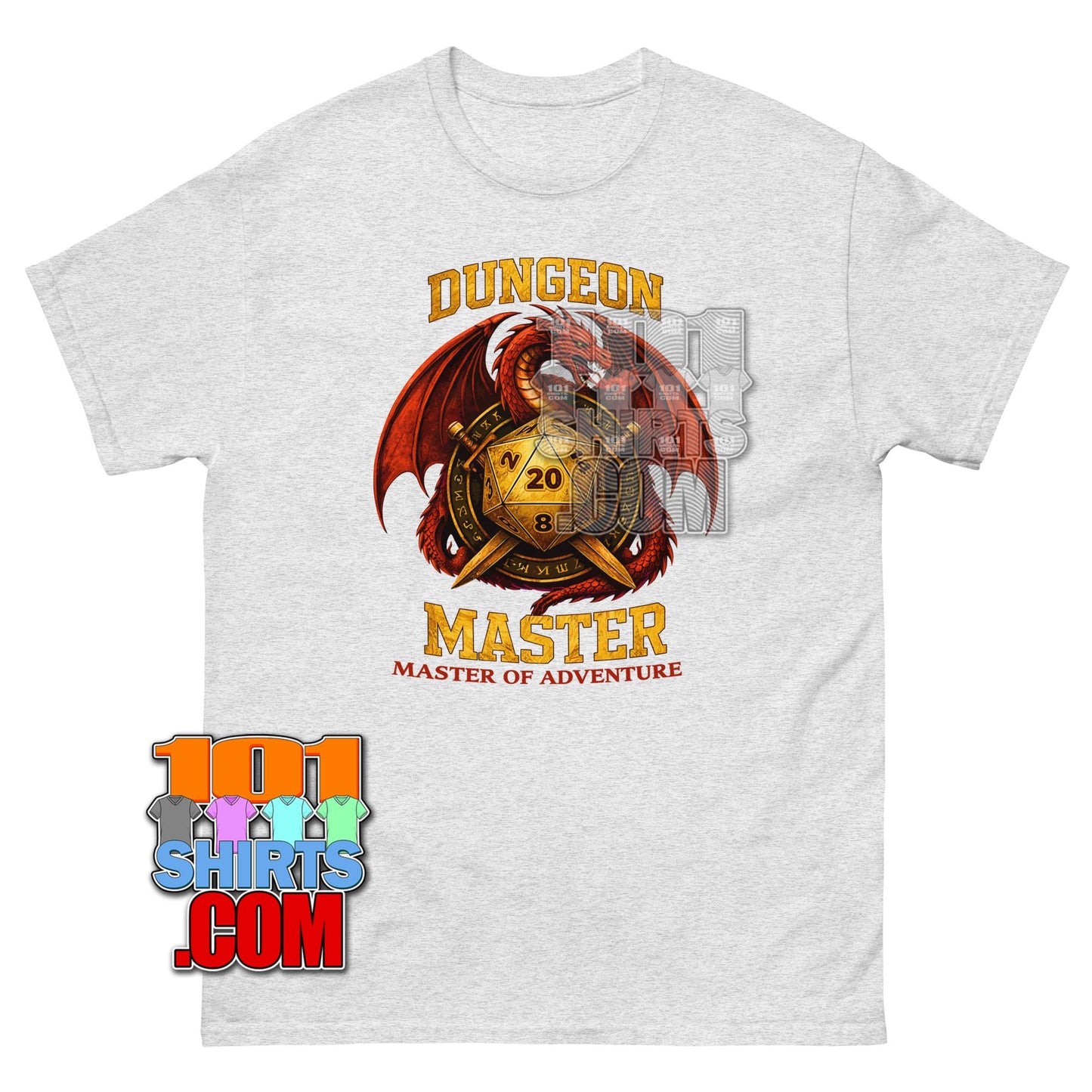 Dungeon Master T-Shirt D20 Dragon RPG Tabletop Gaming Fantasy Tee