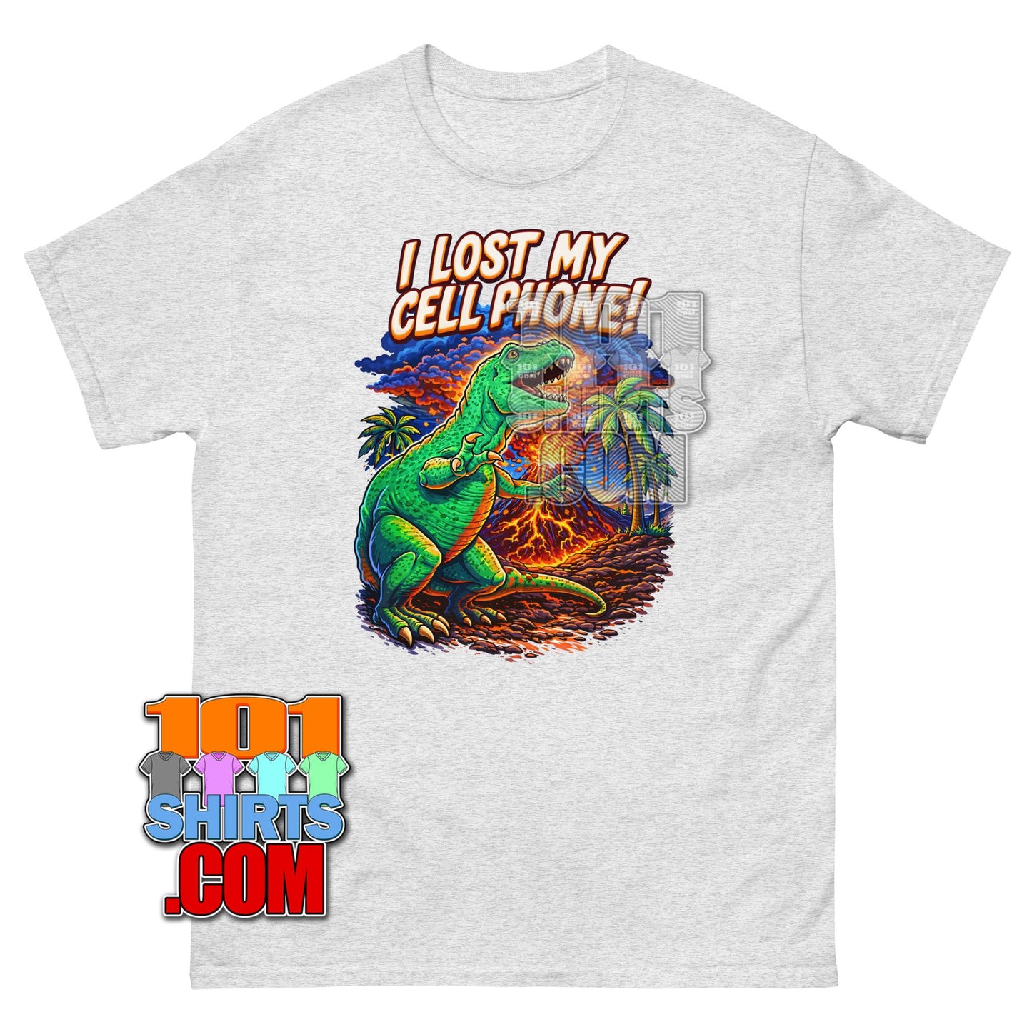 Funny I Lost My Cell Phone Dinosaur T-Shirt T-Rex Extinction Tee