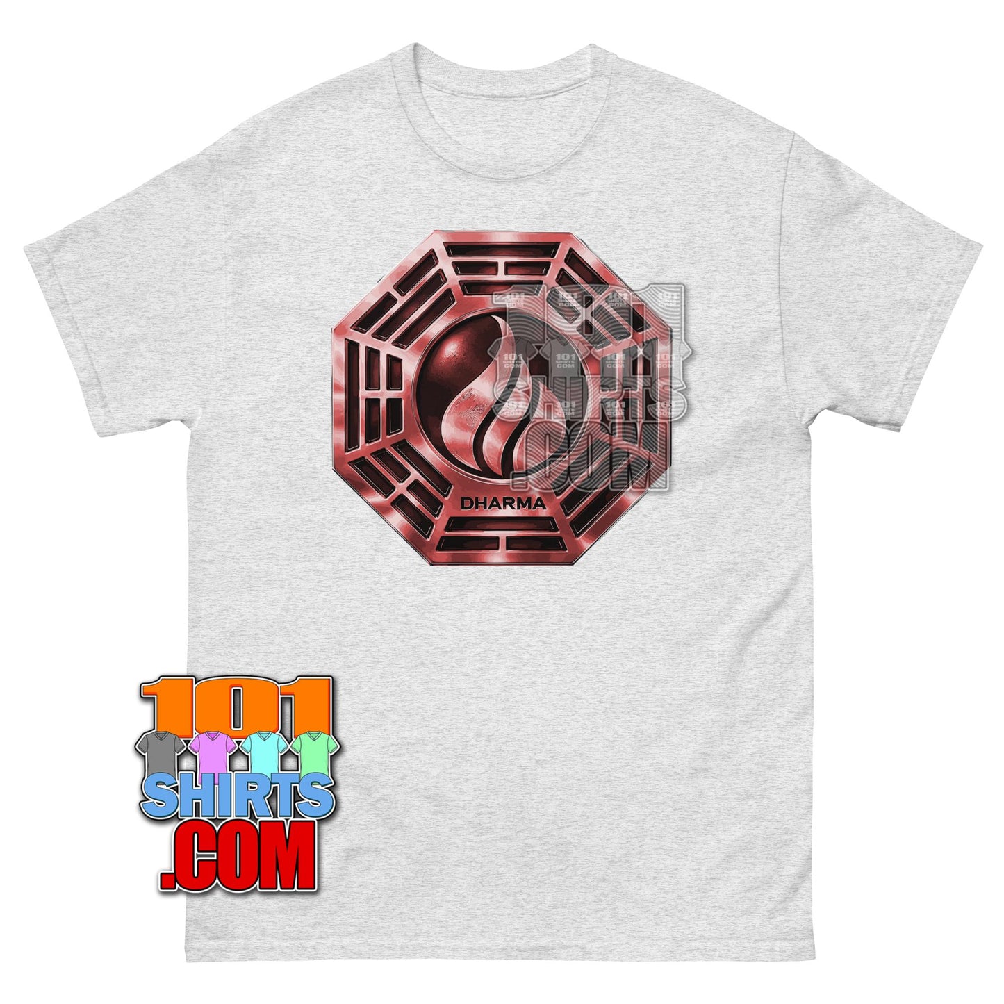 Lost TV Show Dharma Flame Station Logo T-Shirt