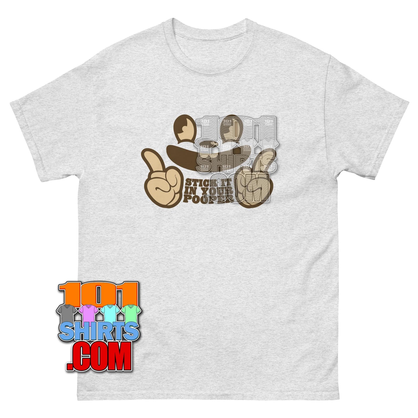 Stick It In Your Pooper T-Shirt Funny Retro Cartoon Graphic Tee