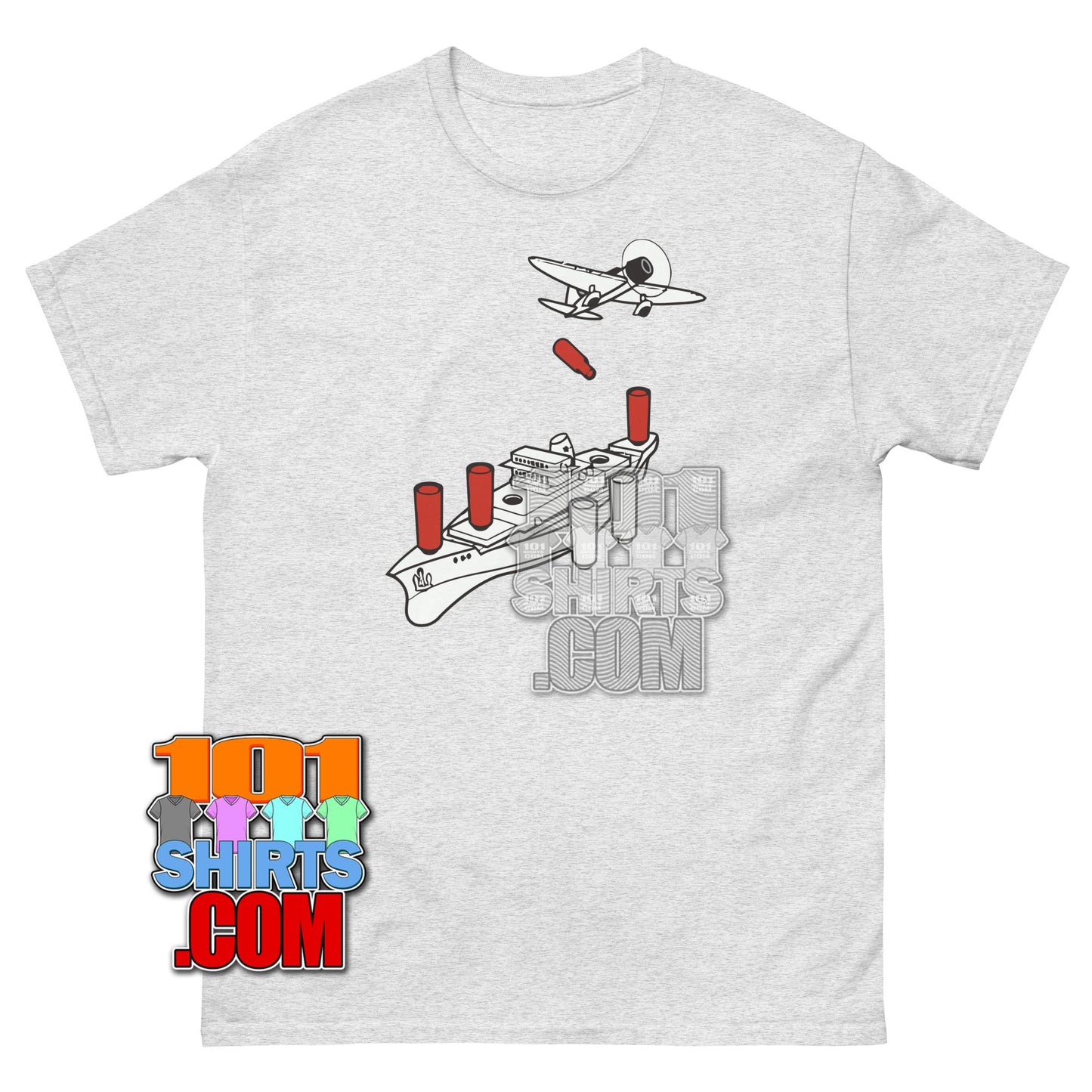 Battleship Board Game T-Shirt Retro Plane Warship Graphic Tee