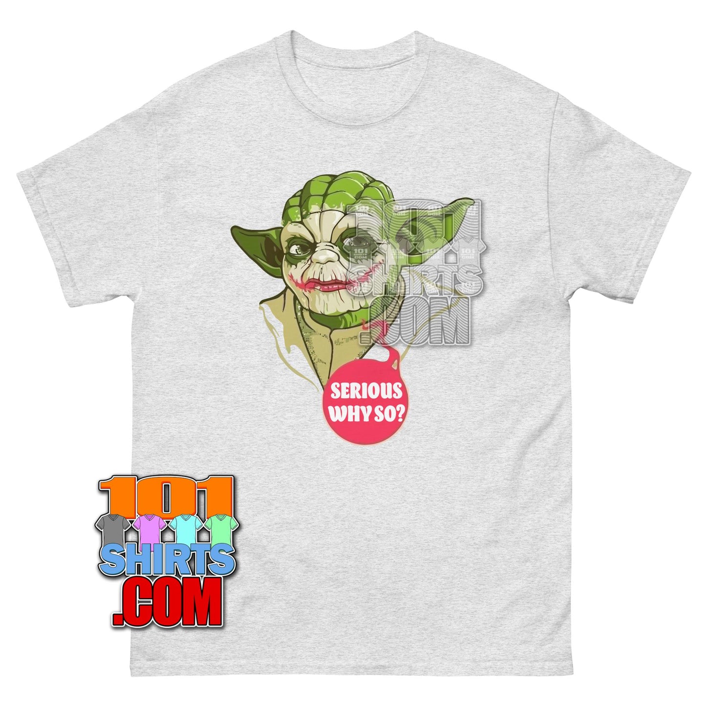Yoda Joker Serious Why So T-Shirt Star Wars Dark Knight Parody Tee
