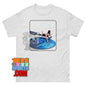 Vinyl Record Water T-Shirt Surreal Music Girl Turntable Graphic Tee