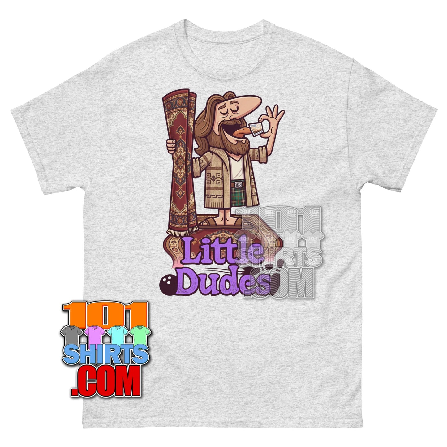 The Big Lebowski The Dude Little Caesars Pizza Funny Mashup T-Shirt