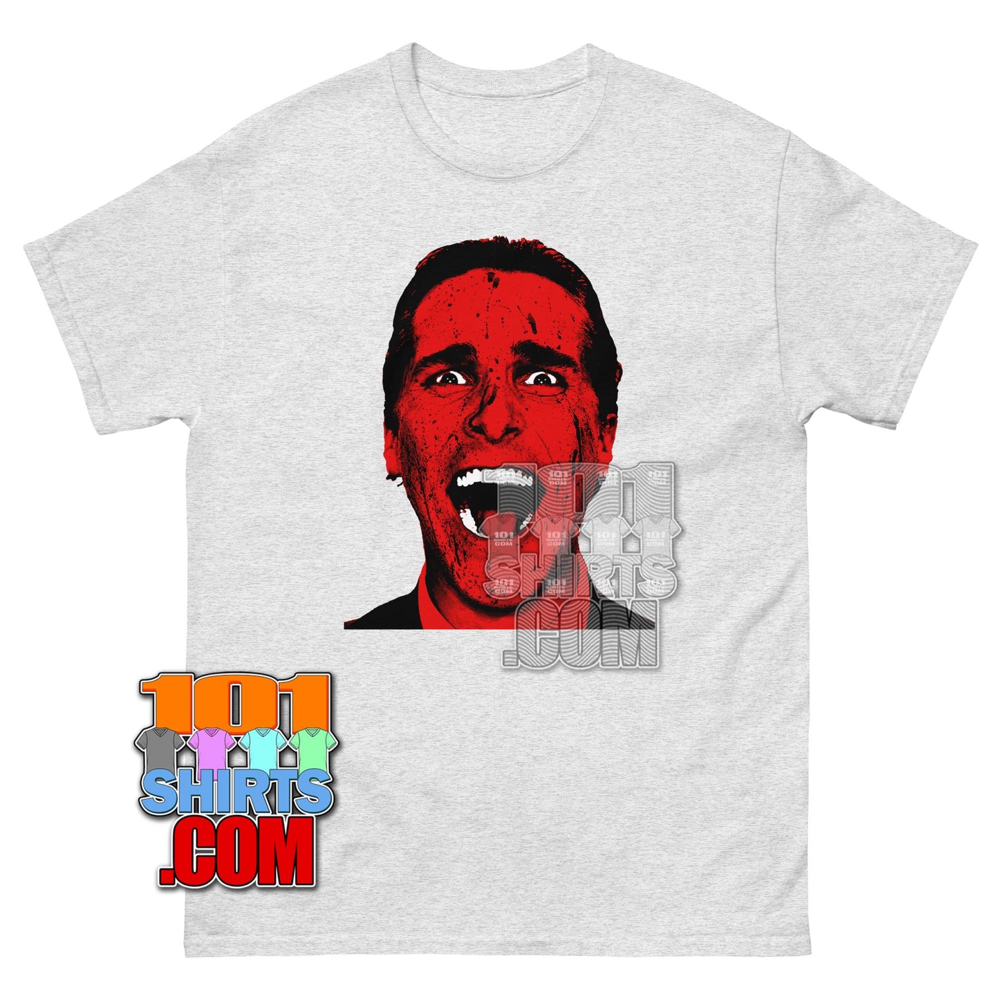 Patrick Bateman Christian Bale Bloody Face American Psycho Movie T-Shirt