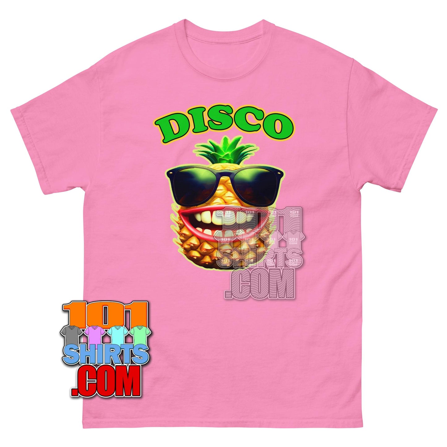 Funny Pineapple Disco T-Shirt Summer Party Fruit Graphic Tee
