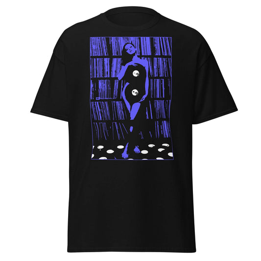 Vinyl Turntable Dj Collection Sexy Women Art Print Graphic Vintage T-Shirt - 101SHIRTS