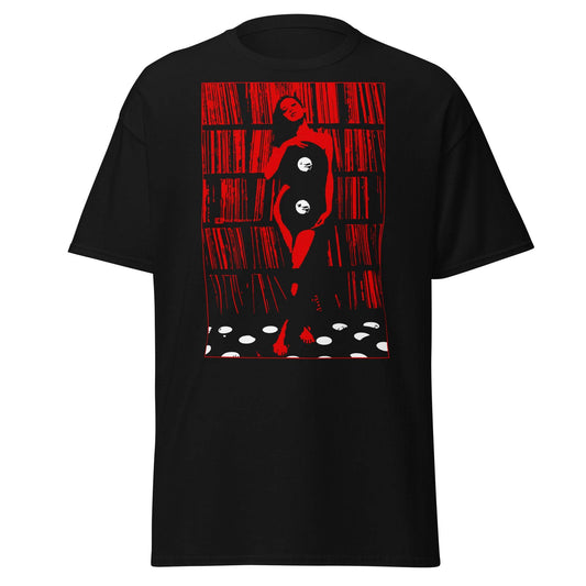 Vinyl Turntable Dj Collection Sexy Women Art Print Graphic Vintage T-Shirt - 101SHIRTS