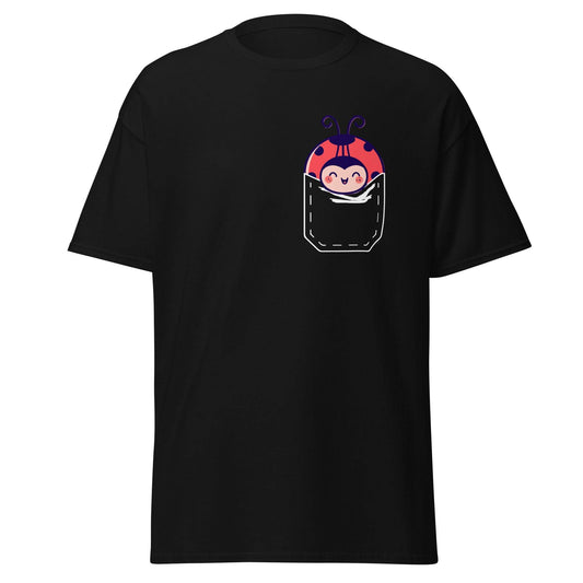 Cute Ladybug In A Pocket Funny Pocket Ladybug T-Shirt - 101SHIRTS