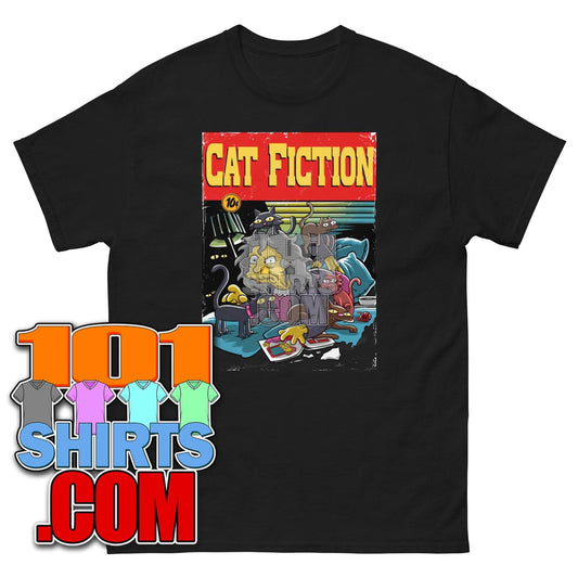Cat Lady Eleanor Abernathy The Simpsons Pulp Fiction Parody T-Shirt - 101 Shirts com - 101SHIRTS