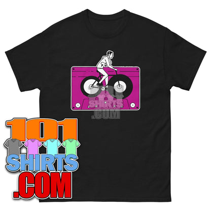 Audio Cassette Tape Retro VINTAGE MUSIC Mixtape Bicycle Biking Biker 70S 80S 90S T-Shirt - 101SHIRTS