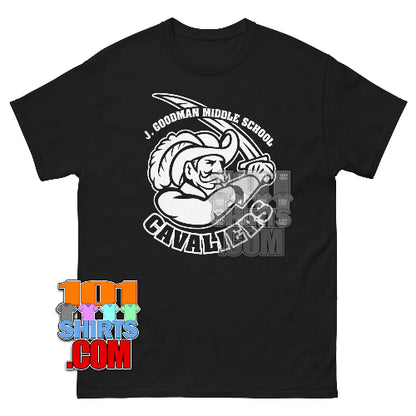 The Life of Chuck Movie Tee Gooman Middle School Chavaliers Logo T-Shirt