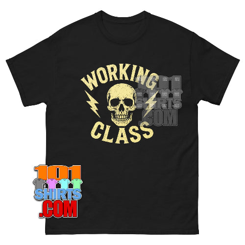 Working Class Skull Vintage T-Shirt - Retro Biker Style Tee