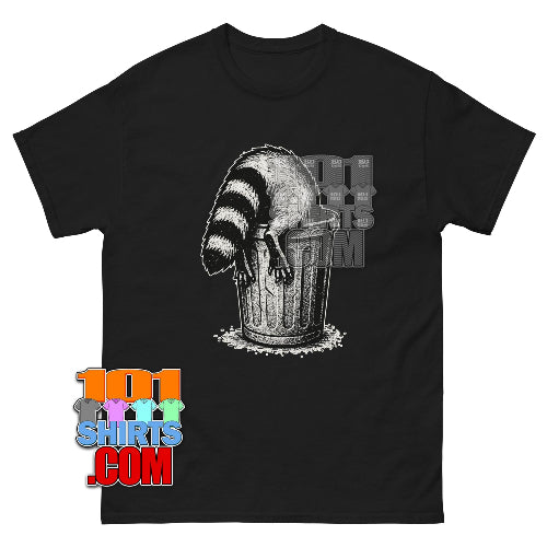 Raccoon in a Garbage Can Funny T-Shirt - Trash Panda Tee