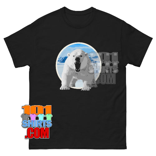 Roaring Polar Bear T-Shirt - Arctic Wildlife Animal Tee