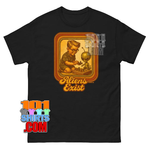 Aliens Exist T-Shirt - Retro Alien UFO Extraterrestrial Tee