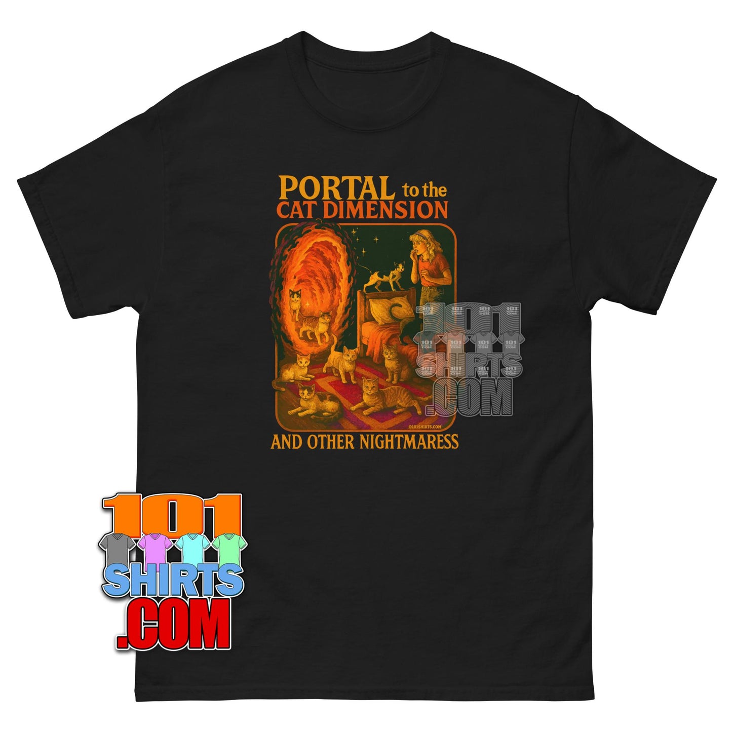 Funny Cat Portal T-Shirt - Portal to the Cat Dimensions Tee