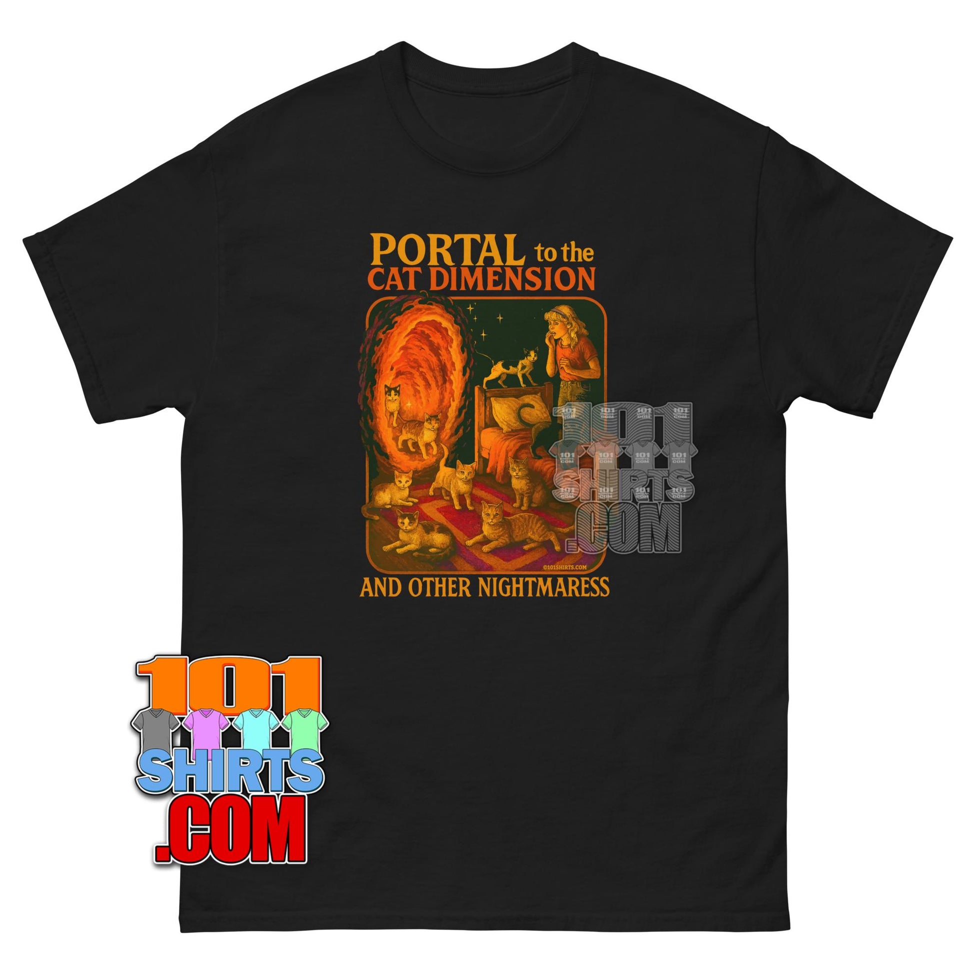 Funny Cat Portal T-Shirt - Portal to the Cat Dimensions Tee