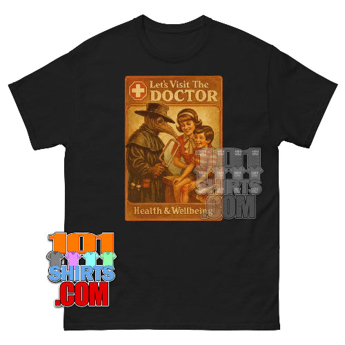 Retro Plague Doctor Funny T-Shirt - Sarcastic Humor Tee