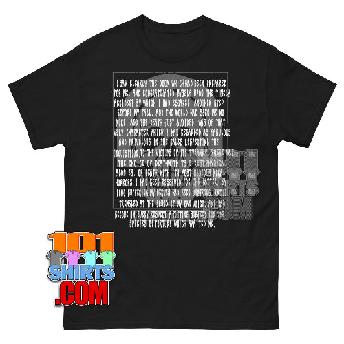 Wednesday Edgar Allan Poe The Pit and the Pendulum Skull T-Shirt