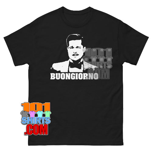 
Buongiorno Inglorious Basterds Brad Pitt Tarantino Waltz Kult Movie T-Shirt.