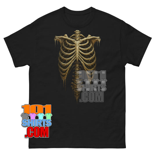 Skeleton Rib Cage T-Shirt Halloween Costume Grunge Gothic Tee
