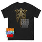 Skeleton Rib Cage T-Shirt Halloween Costume Grunge Gothic Tee