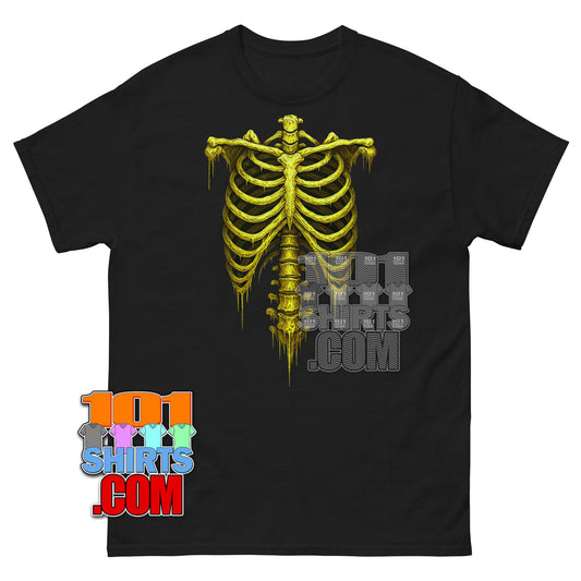 Skeleton Rib Cage T-Shirt Halloween Costume Grunge Gothic Tee