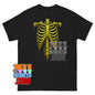 Skeleton Rib Cage T-Shirt Halloween Costume Grunge Gothic Tee