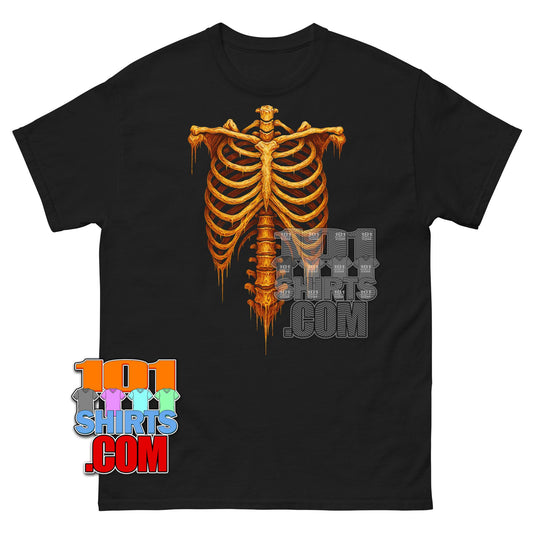 Skeleton Rib Cage T-Shirt Halloween Costume Grunge Gothic Tee