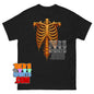 Skeleton Rib Cage T-Shirt Halloween Costume Grunge Gothic Tee