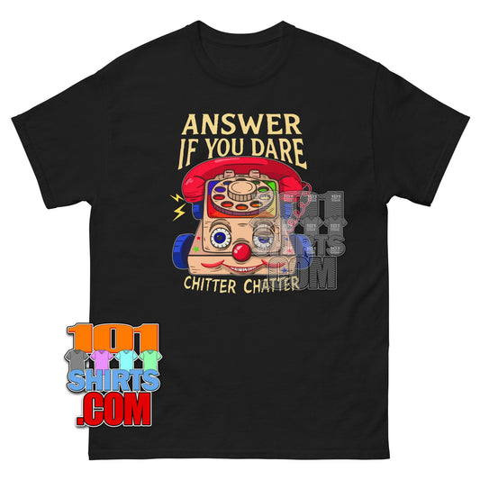 Vintage Eerie Toy Phone T-Shirt - 'Answer If You Dare' Tee